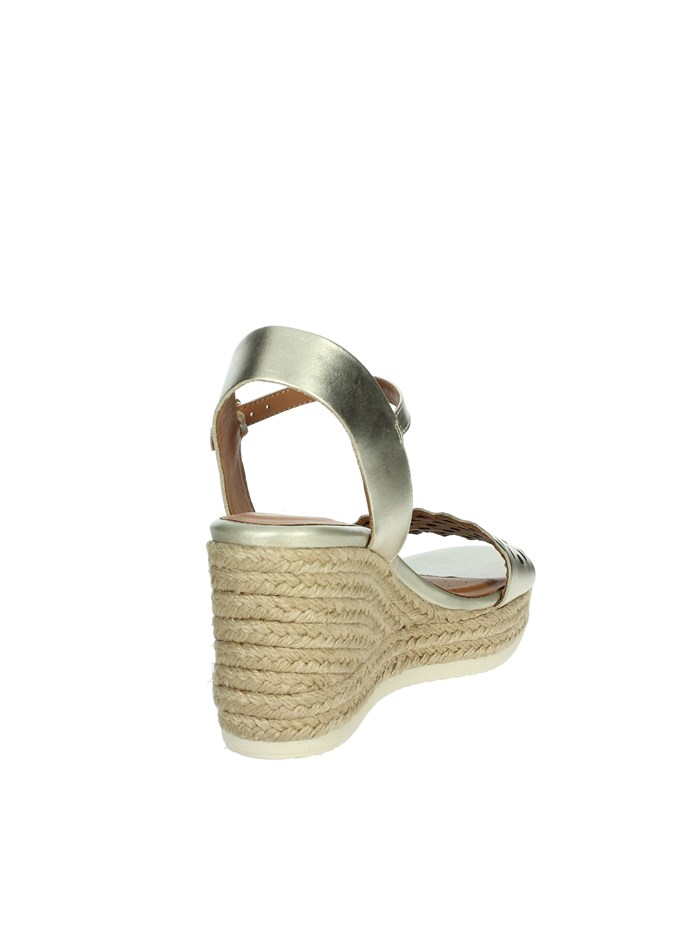SANDALI CON ZEPPA D45GVA 000CF ORO
