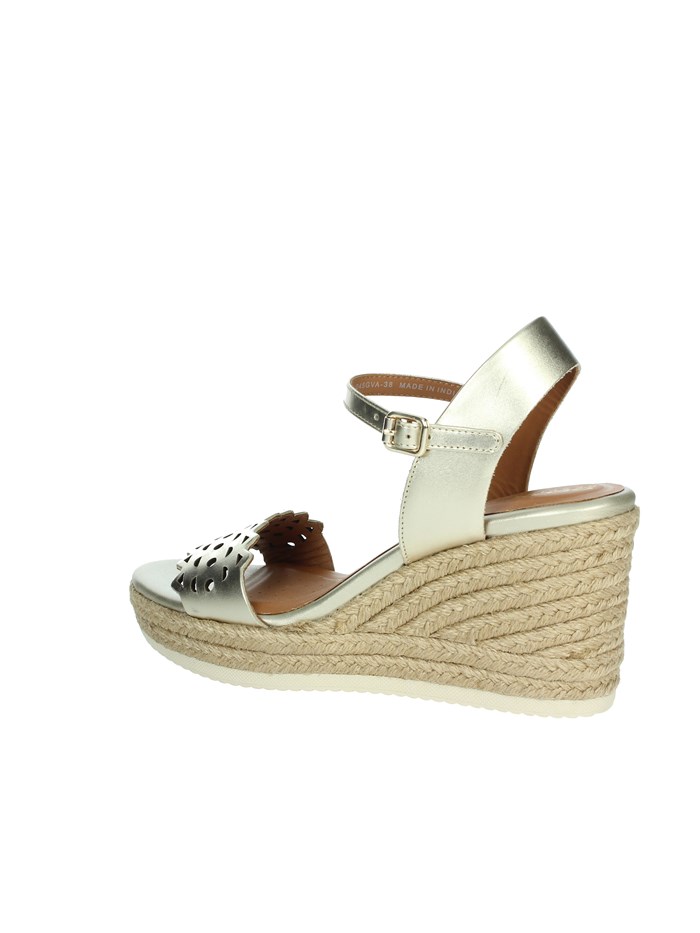 SANDALI CON ZEPPA D45GVA 000CF ORO