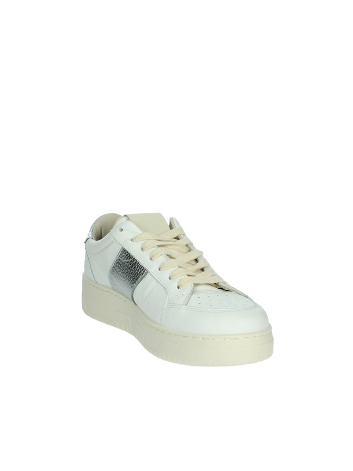 SNEAKERS BASSA TENNIS BIANCO/ARGENTO