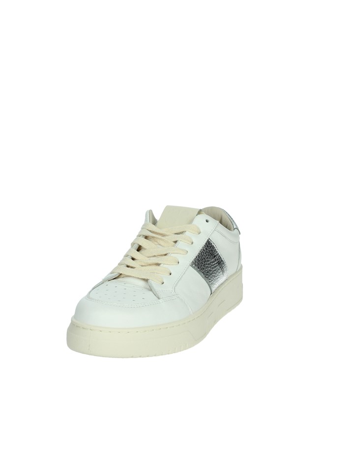 SNEAKERS BASSA TENNIS BIANCO/ARGENTO