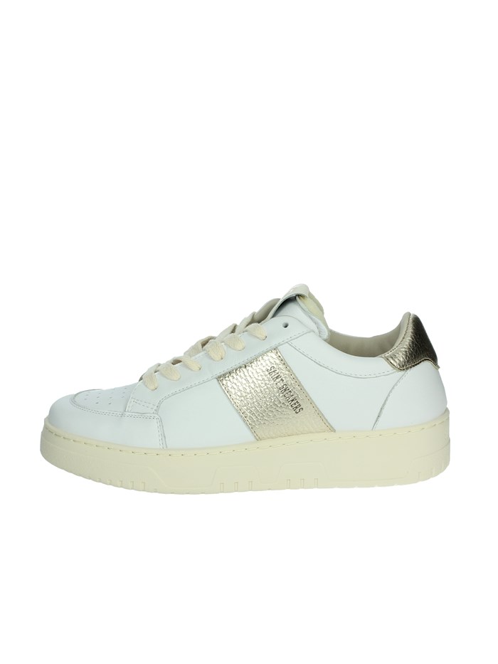 SNEAKERS BASSA TENNIS BIANCO/ORO