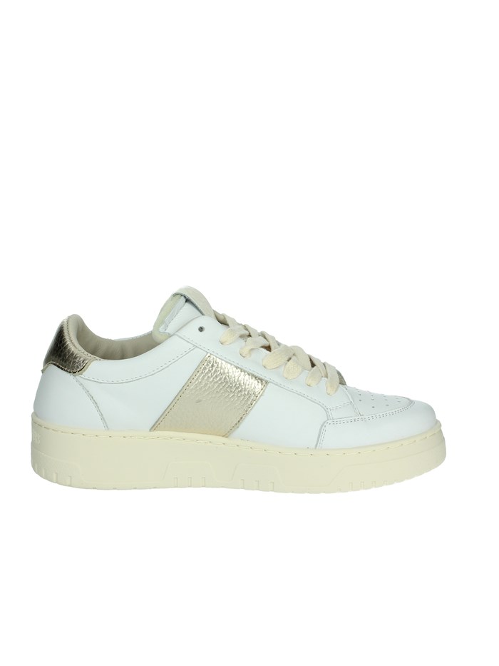 SNEAKERS BASSA TENNIS BIANCO/ORO