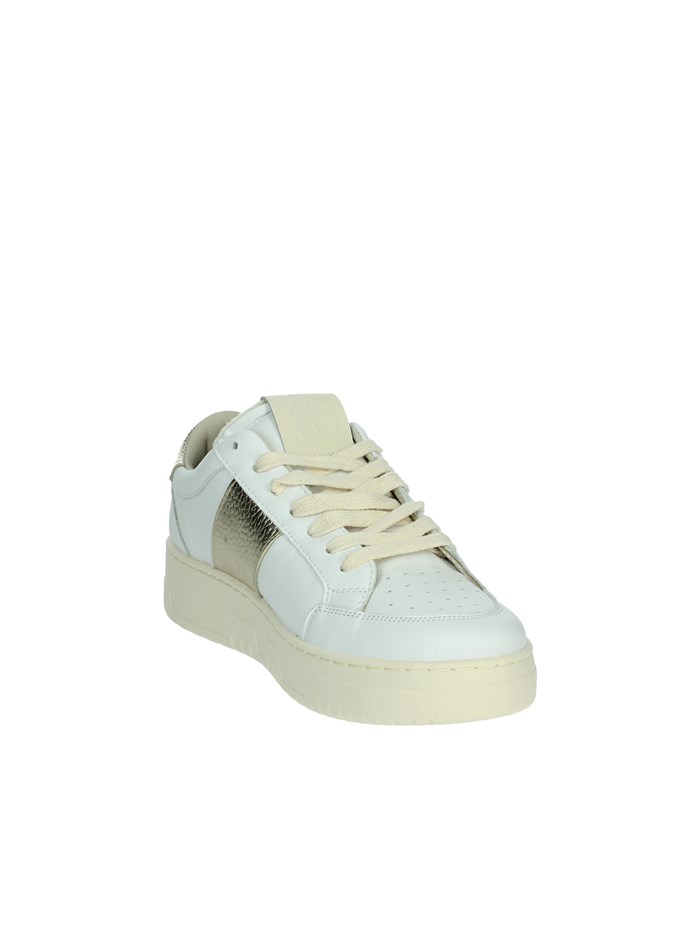 SNEAKERS BASSA TENNIS BIANCO/ORO