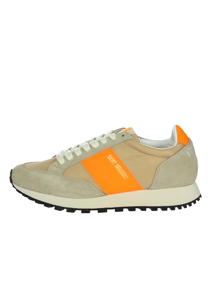 SNEAKERS BASSA RUNNER CLUB BEIGE/ARANCIONE