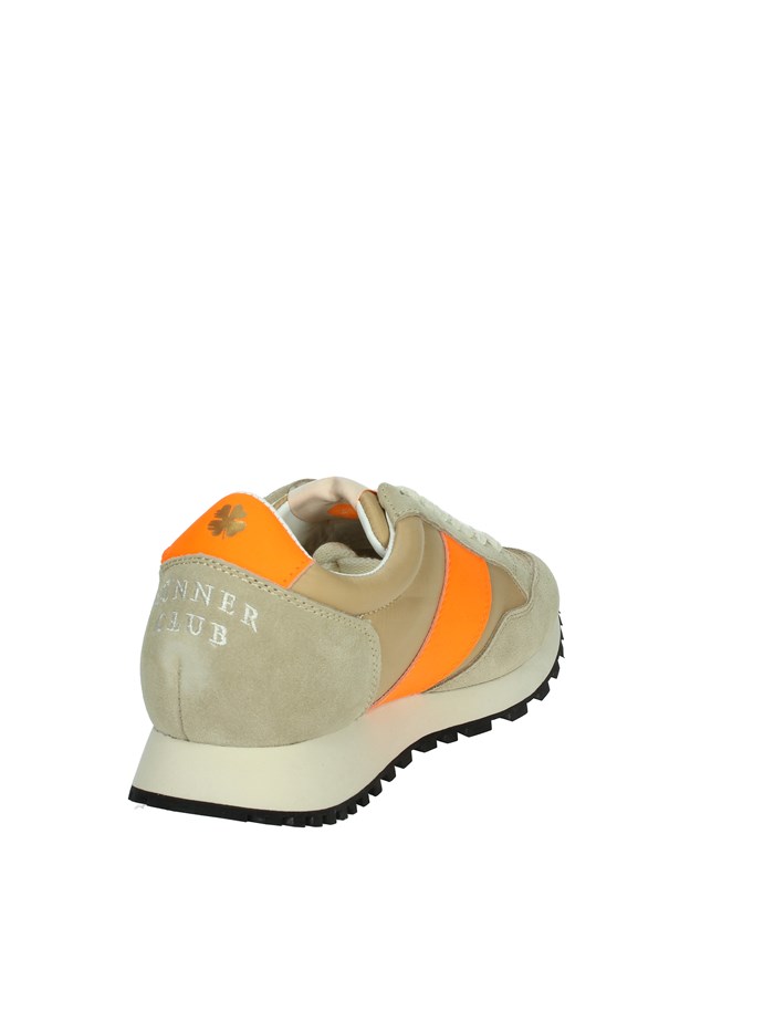 SNEAKERS BASSA RUNNER CLUB BEIGE/ARANCIONE