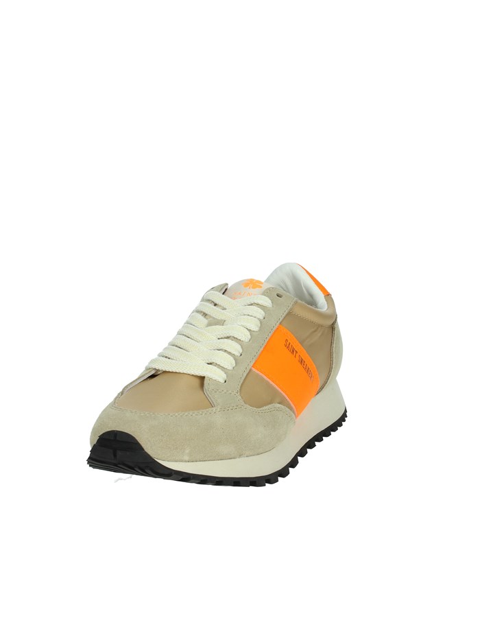 SNEAKERS BASSA RUNNER CLUB BEIGE/ARANCIONE