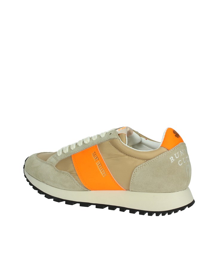 SNEAKERS BASSA RUNNER CLUB BEIGE/ARANCIONE