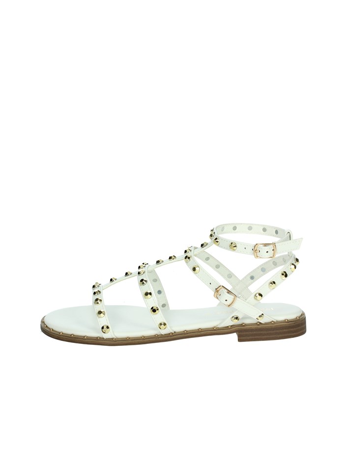 SANDALI BASSI J3717.27 BIANCO/ORO