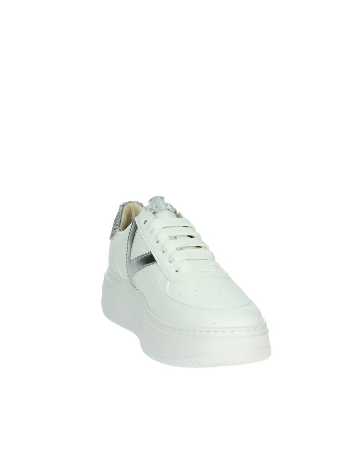 SNEAKERS BASSA K-10525 BIANCO/ARGENTO