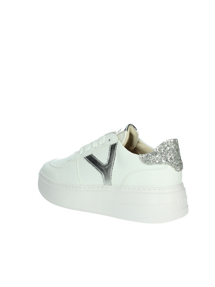 SNEAKERS BASSA K-10525 BIANCO/ARGENTO