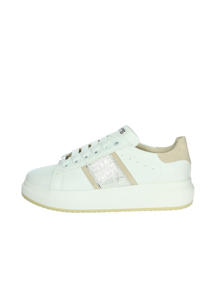 SNEAKERS BASSA K-10501 BIANCO/ARGENTO