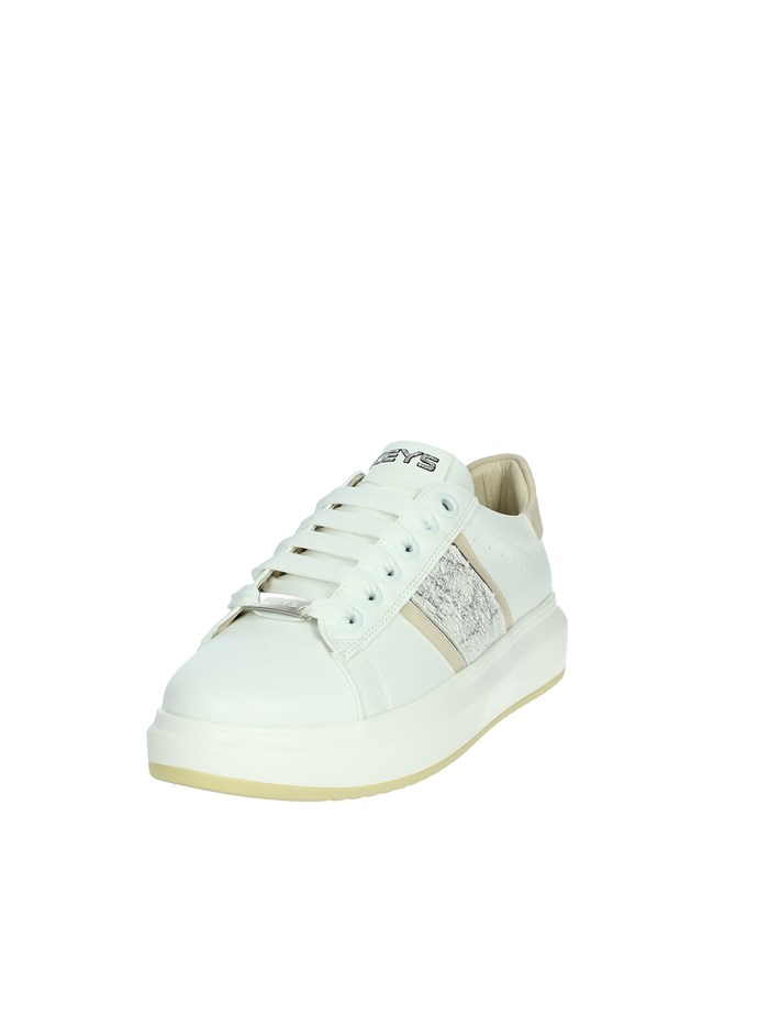 SNEAKERS BASSA K-10501 BIANCO/ARGENTO