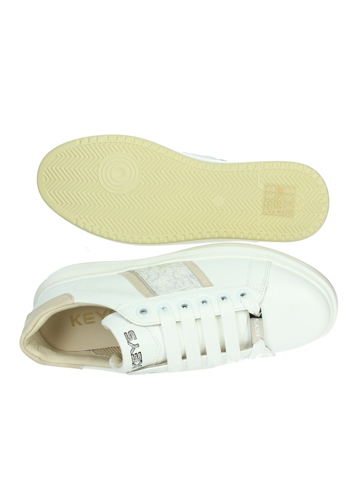 SNEAKERS BASSA K-10501 BIANCO/ARGENTO