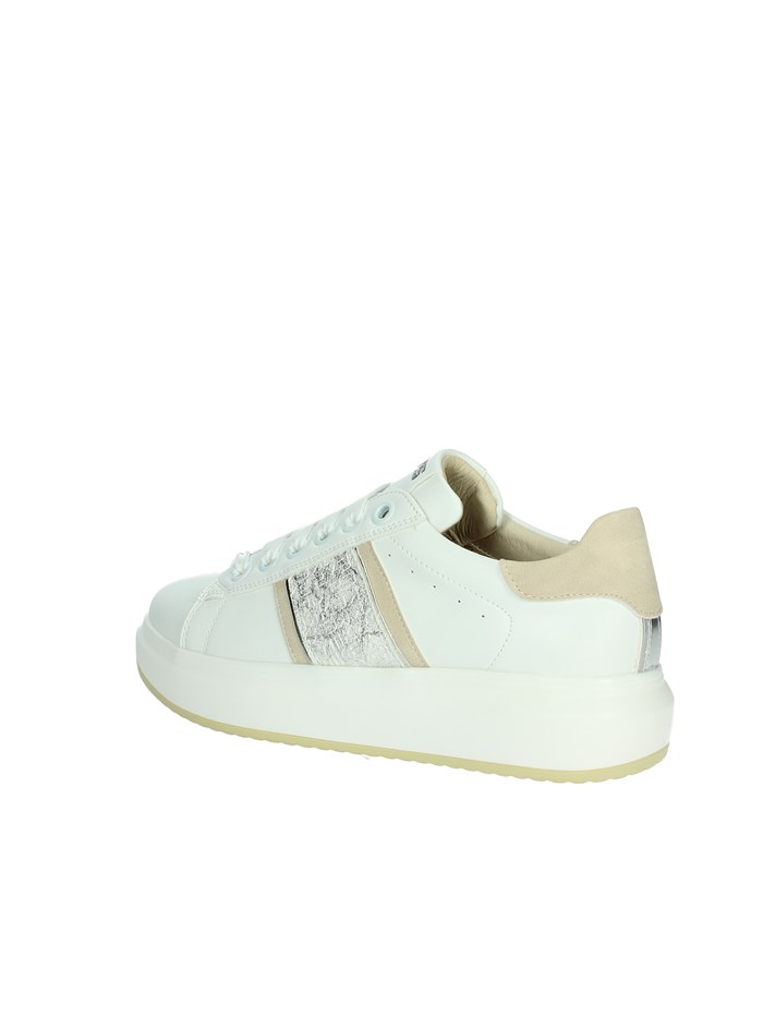 SNEAKERS BASSA K-10501 BIANCO/ARGENTO