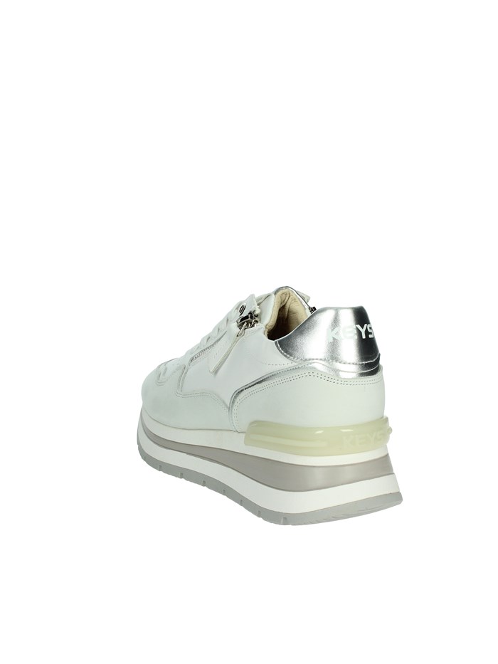 SNEAKERS BASSA K-10572 BIANCO/ARGENTO