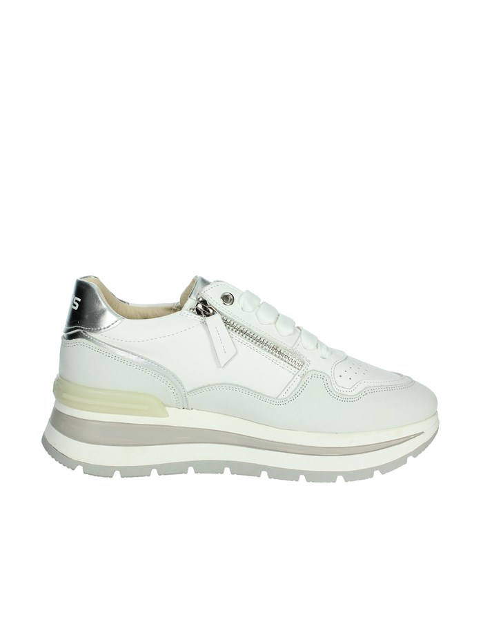 SNEAKERS BASSA K-10572 BIANCO/ARGENTO
