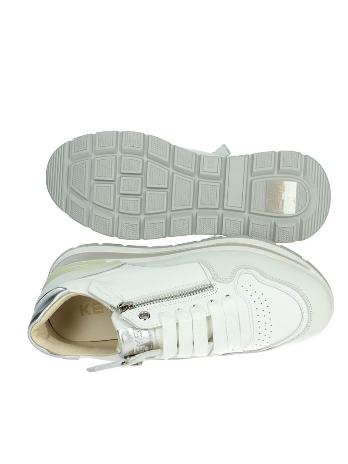 SNEAKERS BASSA K-10572 BIANCO/ARGENTO