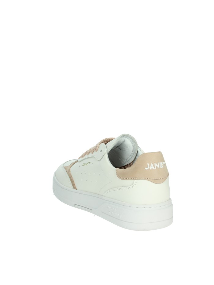 SNEAKERS BASSA J-090 BIANCO/ROSA