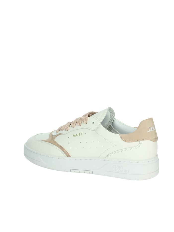 SNEAKERS BASSA J-090 BIANCO/ROSA