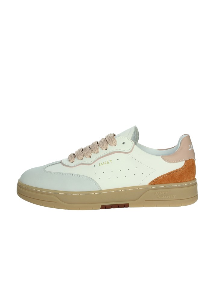 SNEAKERS BASSA J-091 BIANCO/ROSA