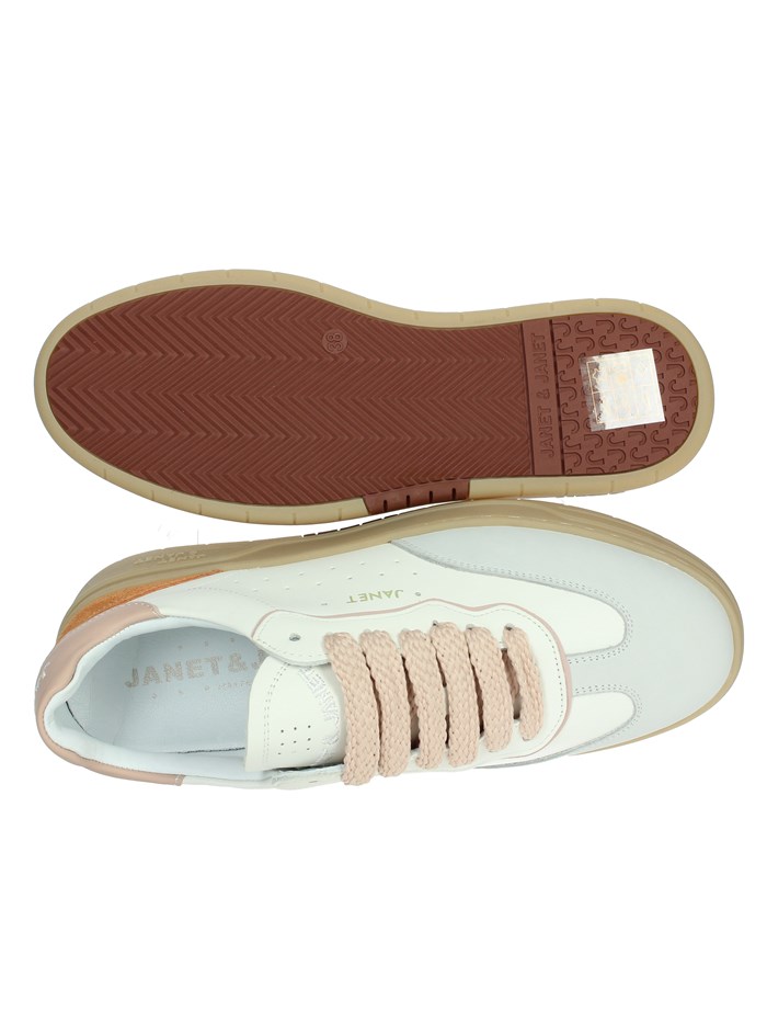 SNEAKERS BASSA J-091 BIANCO/ROSA