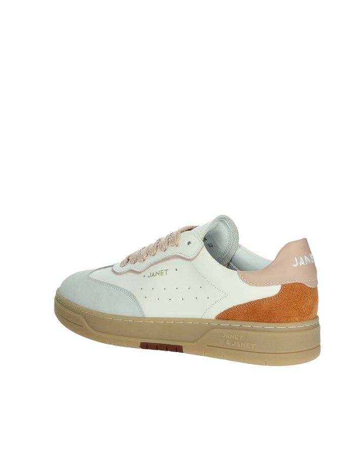 SNEAKERS BASSA J-091 BIANCO/ROSA