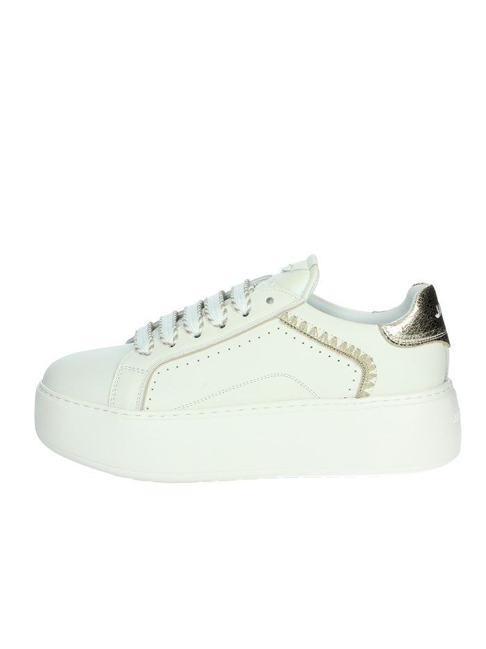 SNEAKERS BASSA J-002 BIANCO/ORO