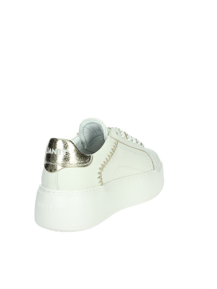 SNEAKERS BASSA J-002 BIANCO/ORO