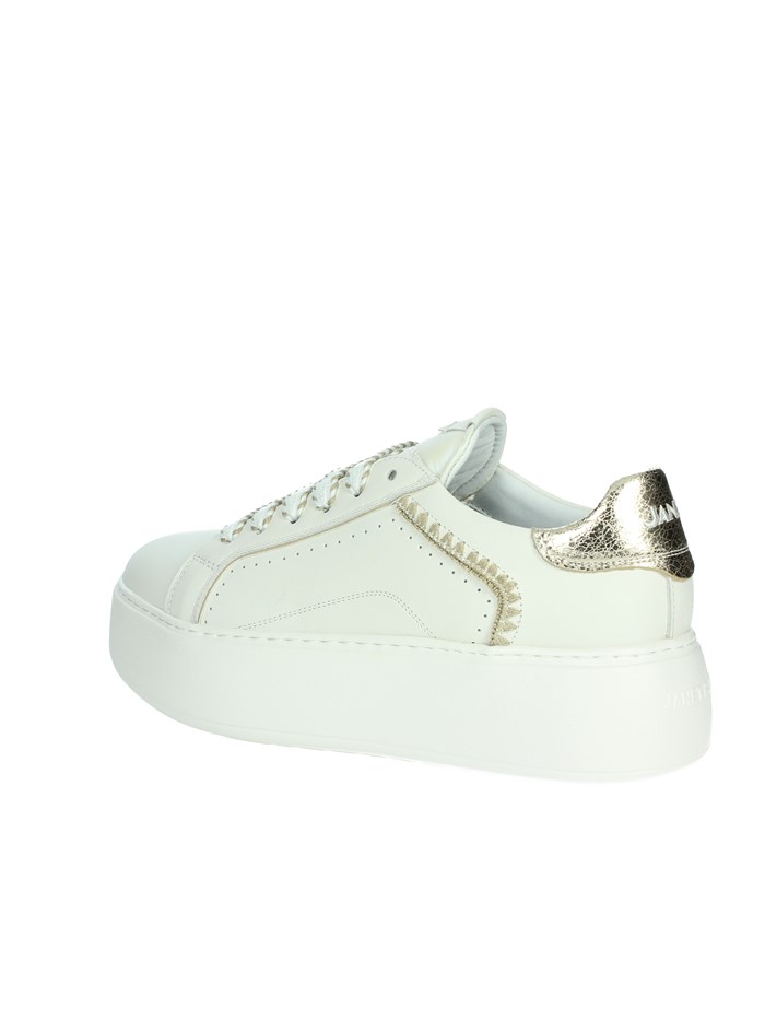 SNEAKERS BASSA J-002 BIANCO/ORO