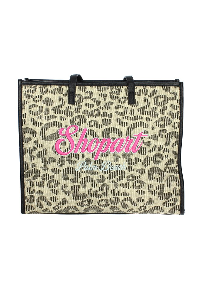 BORSA A SPALLA SAAS250136 BEIGE/NERO