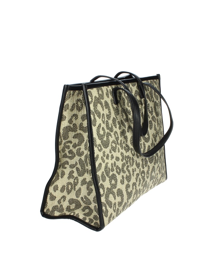 BORSA A SPALLA SAAS250136 BEIGE/NERO