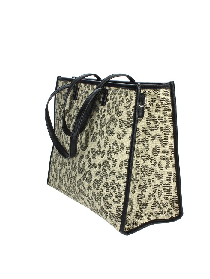 BORSA A SPALLA SAAS250136 BEIGE/NERO