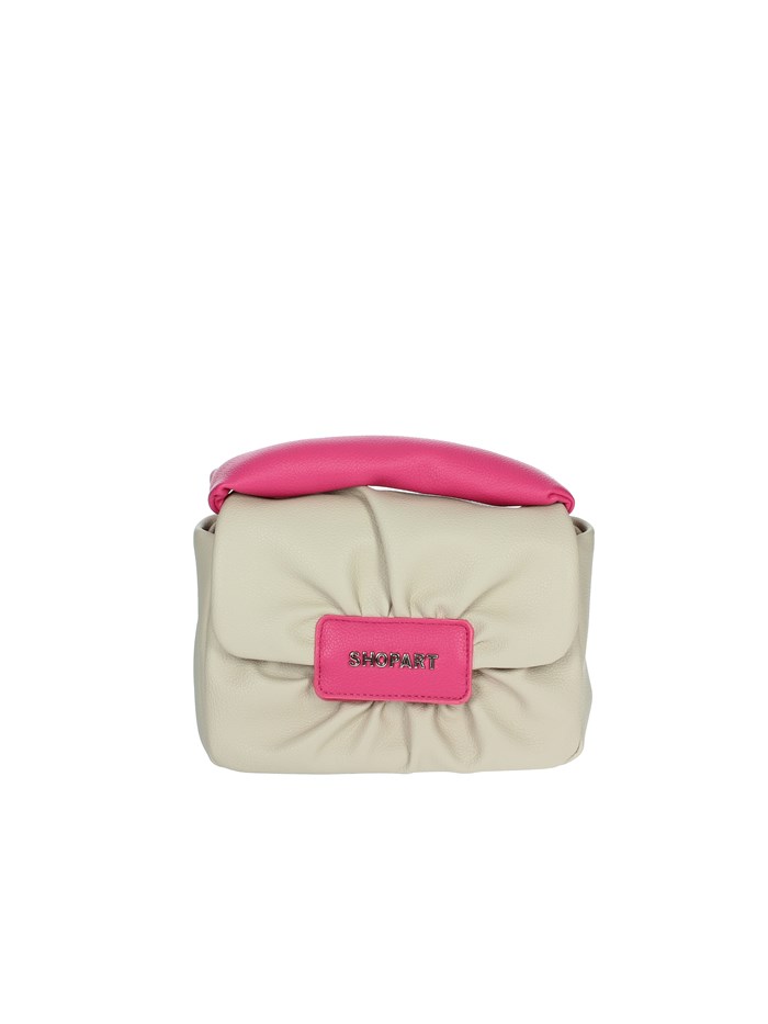 BORSA A MANO SAAS250101 BEIGE/FUCSIA