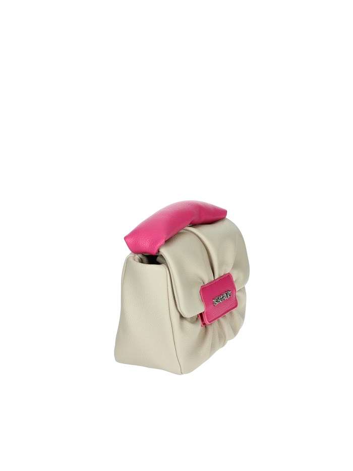 BORSA A MANO SAAS250101 BEIGE/FUCSIA