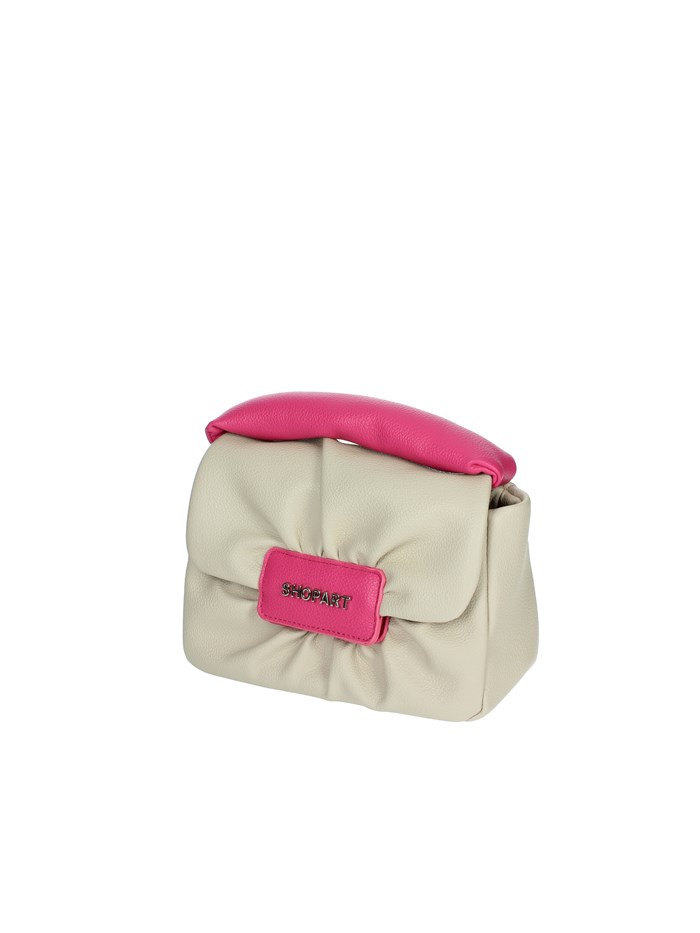 BORSA A MANO SAAS250101 BEIGE/FUCSIA