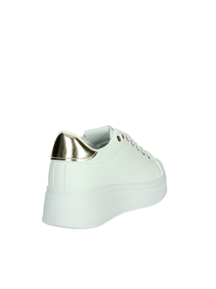 SNEAKERS BASSA 8930 BIANCO/ORO