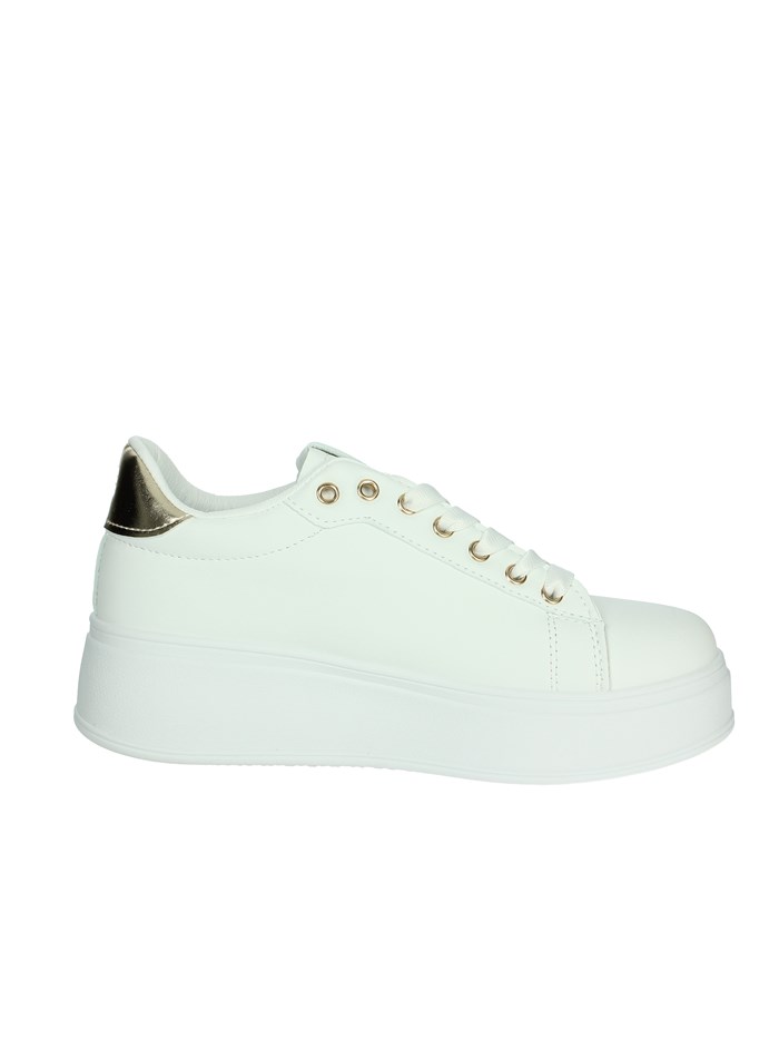 SNEAKERS BASSA 8930 BIANCO/ORO