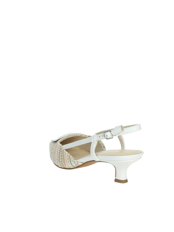DECOLLETE' 2-29503-44 BIANCO/BEIGE
