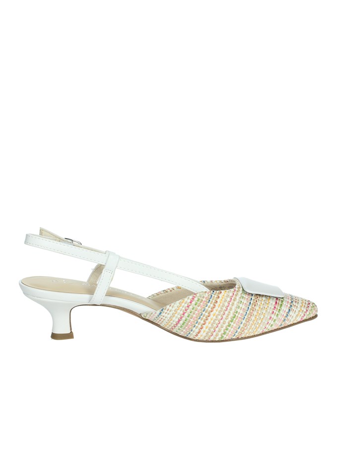 DECOLLETE' 2-29503-44 BIANCO/BEIGE