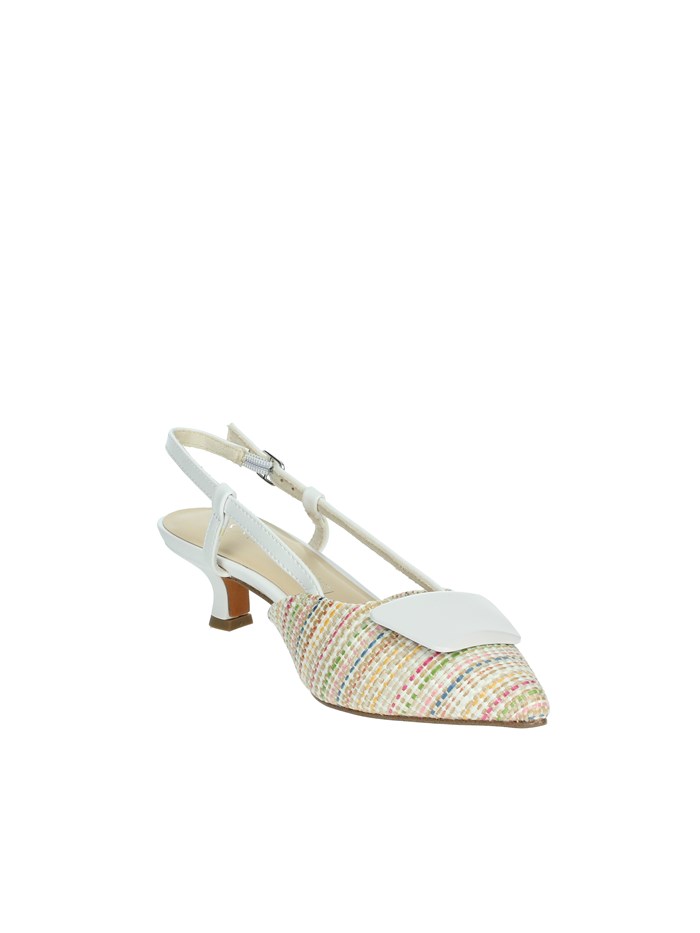 DECOLLETE' 2-29503-44 BIANCO/BEIGE
