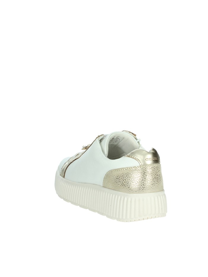 SNEAKERS BASSA D46XFG 046JS BIANCO/ORO