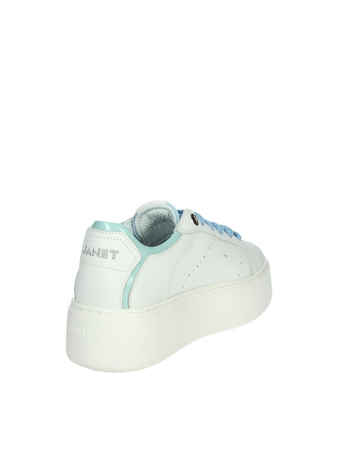 SNEAKERS BASSA J-004 BIANCO/CELESTE