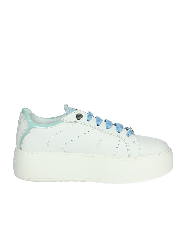 SNEAKERS BASSA J-004 BIANCO/CELESTE