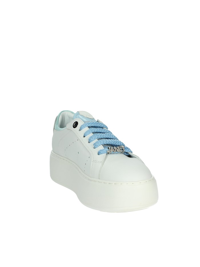 SNEAKERS BASSA J-004 BIANCO/CELESTE