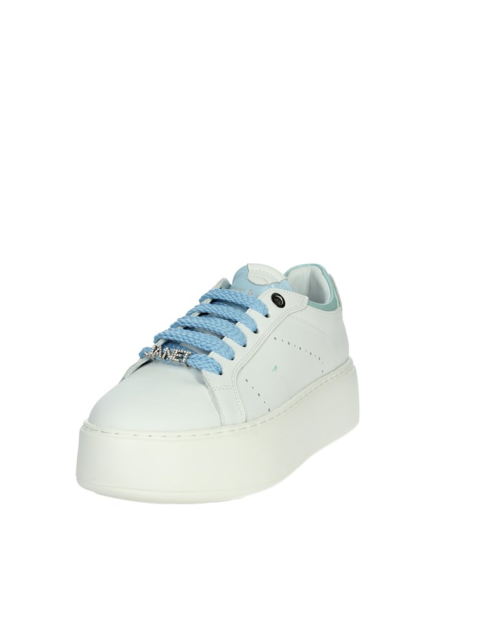 SNEAKERS BASSA J-004 BIANCO/CELESTE