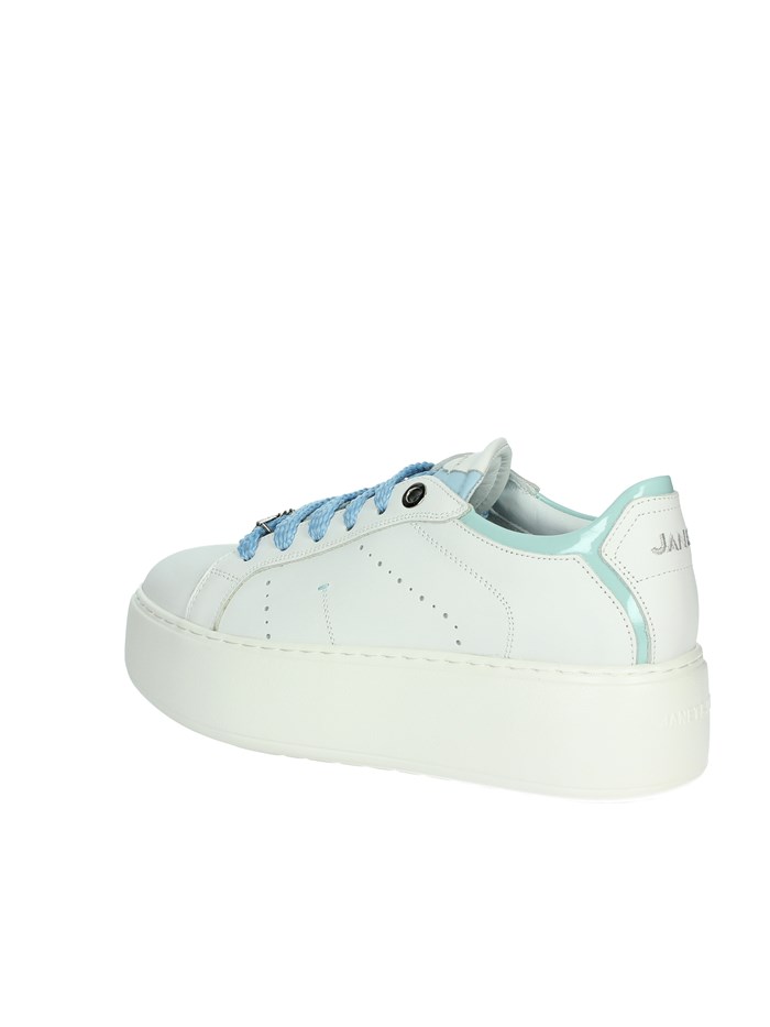 SNEAKERS BASSA J-004 BIANCO/CELESTE