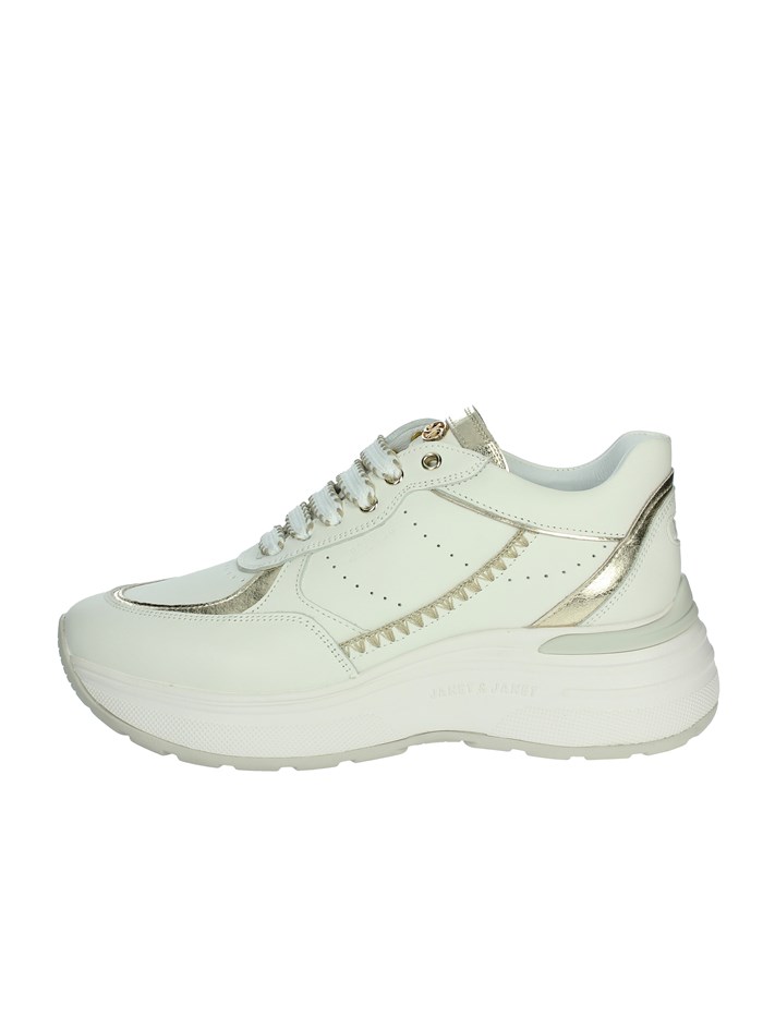 SNEAKERS BASSA J-060 BIANCO/ORO