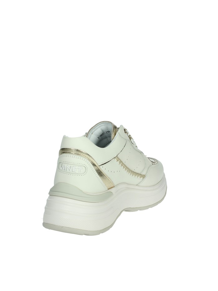 SNEAKERS BASSA J-060 BIANCO/ORO