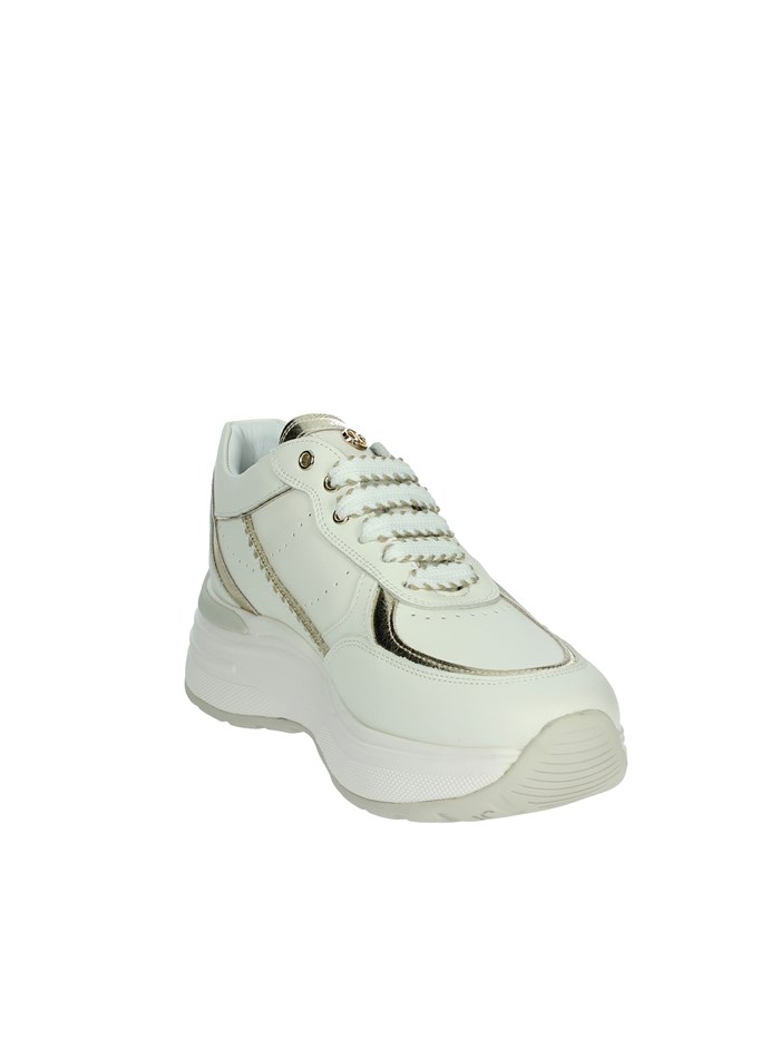 SNEAKERS BASSA J-060 BIANCO/ORO