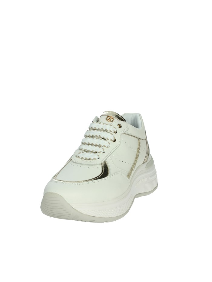 SNEAKERS BASSA J-060 BIANCO/ORO